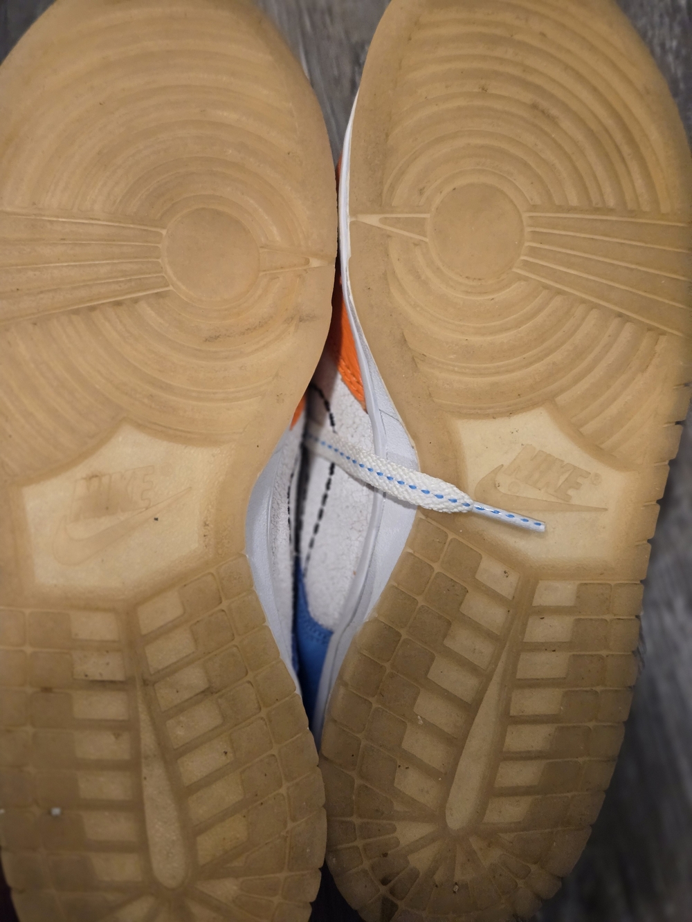 Nike Dunk Low Nike 101 GS DX3363-100 Size 5.5Y Orange Blue Green - Picture 5 of 7